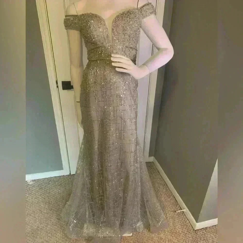 Camille La Vie GLITTER SWEETHEART A Line Formal-Prom Maxi Dress Size 0 K-1